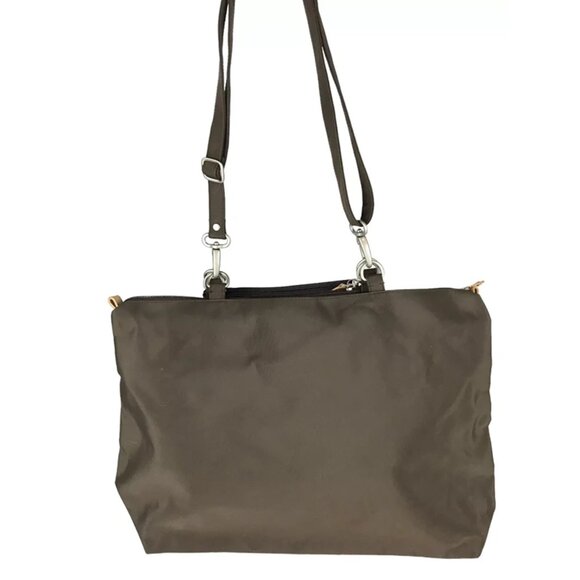 MaggiB Womens‎ Brown Detachable Adjustable Strap Outer Pockets Shoulder Bag - Picture 9 of 10